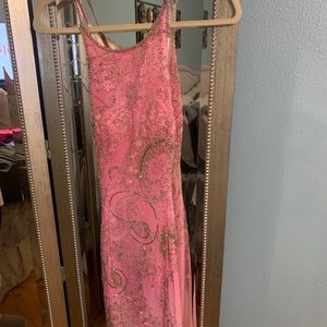 Mia Bella Long Beaded Dress